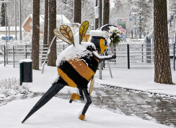Talvipäivä Kankaanpäässä on täynnä touhua